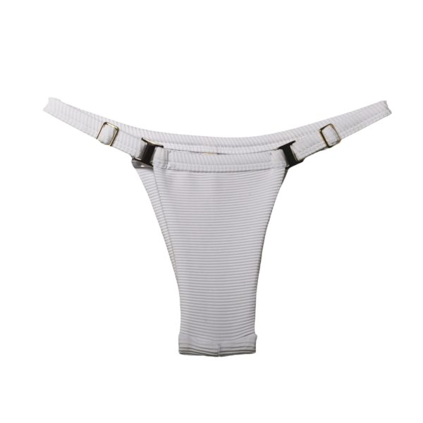 Tanga Pauline Cotelê Branco